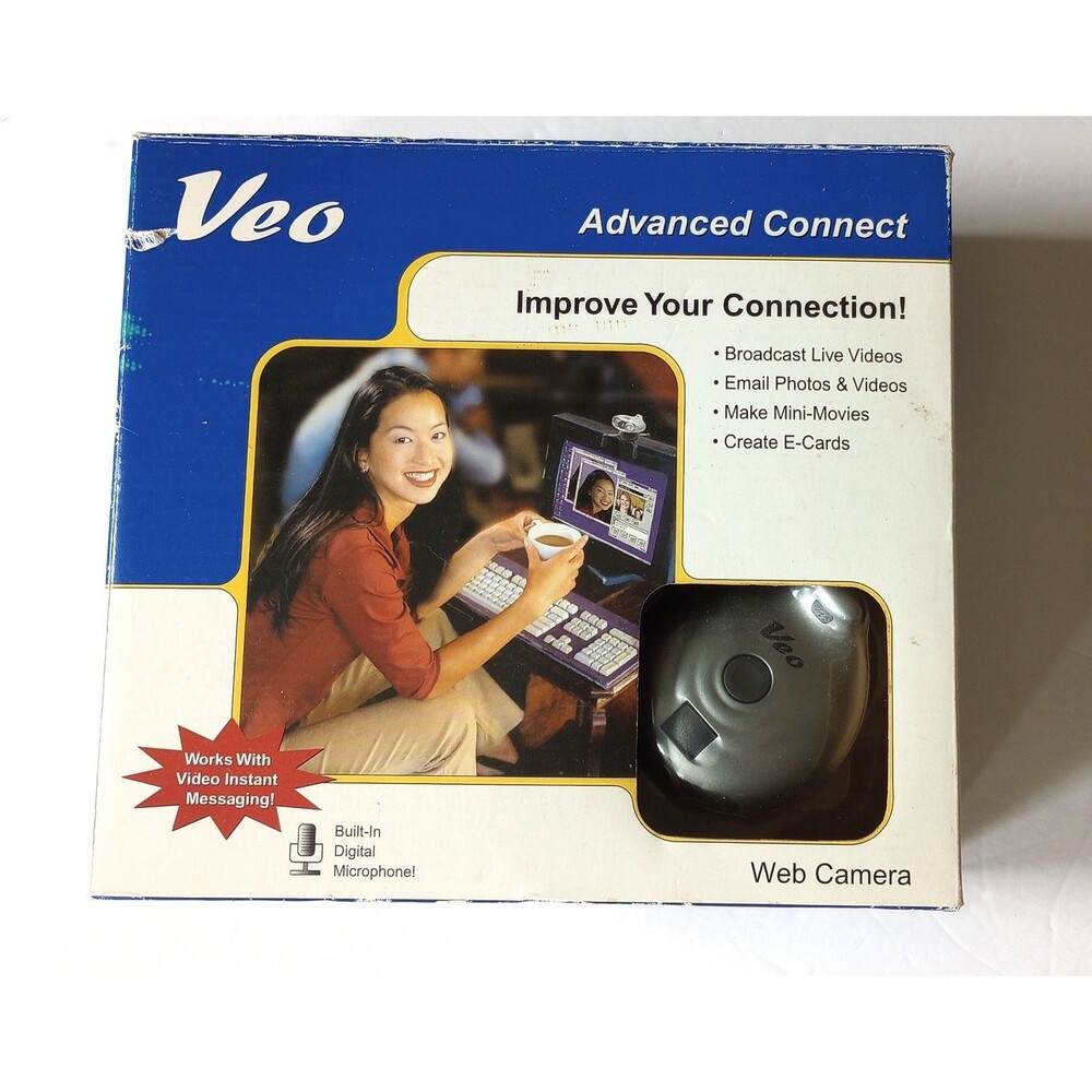 Veo Web Camera Advanced Connect Tested/Works Used (WinXP, 2000, Win98)